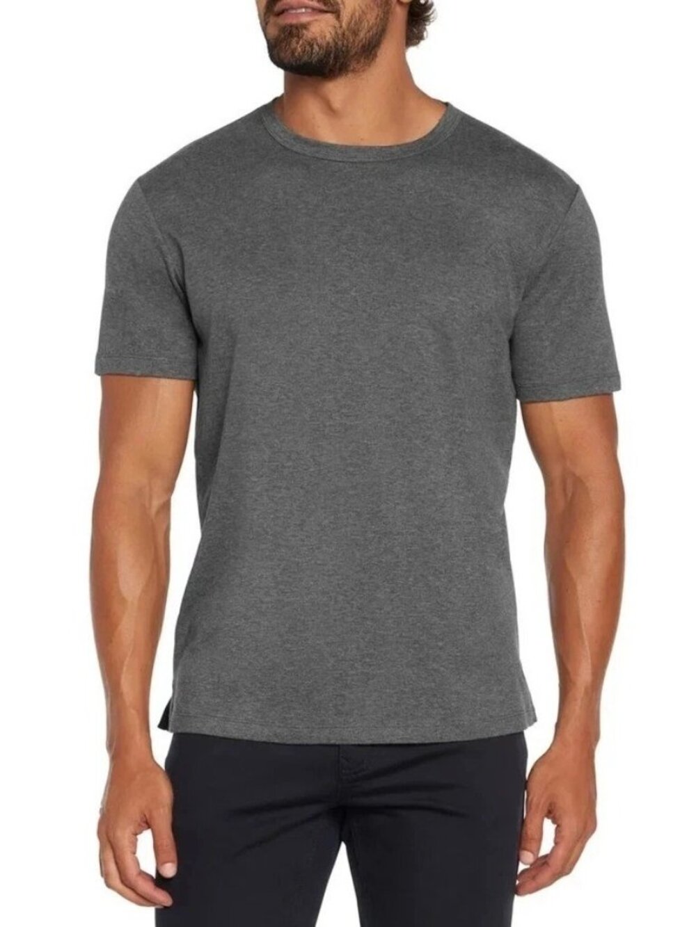 NWOT Banana Republic Men's M Gray Cotton Luxe Touch Performance Tee
